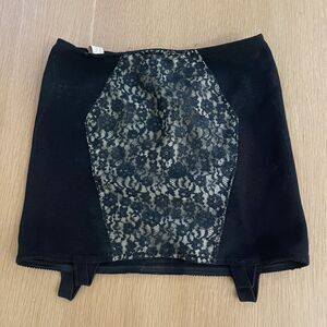 Women's Vintage Van Raalte Lace Open Bottom Girdle Powerlastic 1960's USA Made